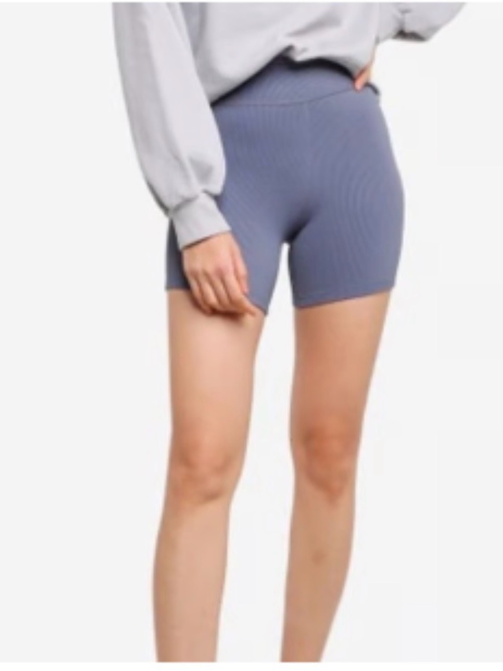 Abercrombie & Fitch Ribbed Bike Shorts from their popular Soft A&F Collection SM
